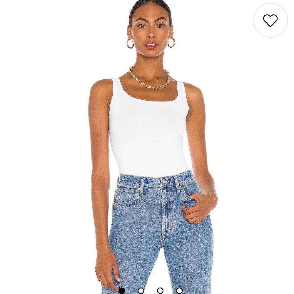Theory Len Tubular Tank in White . Strechy.OS . NWT